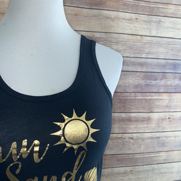 🎈Sale🎈Sun & Sand A Drink In My Hand Tank - Picture 2 of 6